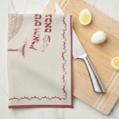 Vintage Embroided Challah Hoesje Theedoek (Quarter Fold)