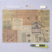 Vintage en collage-weefselpapier tissuepapier (Craft)