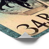 Vintage en Franse artistieke tentoonstelling Poster (Hoek)