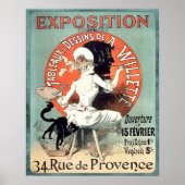 Vintage en Franse artistieke tentoonstelling Poster (Voorkant)