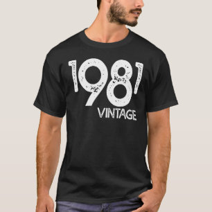 Vintage en geboren in 1981 t-shirt