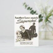 Vintage en grafisch Briefkaart (Staand voorkant)