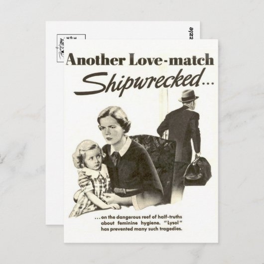 Vintage en grafisch Briefkaart (Voorkant / Achterkant)