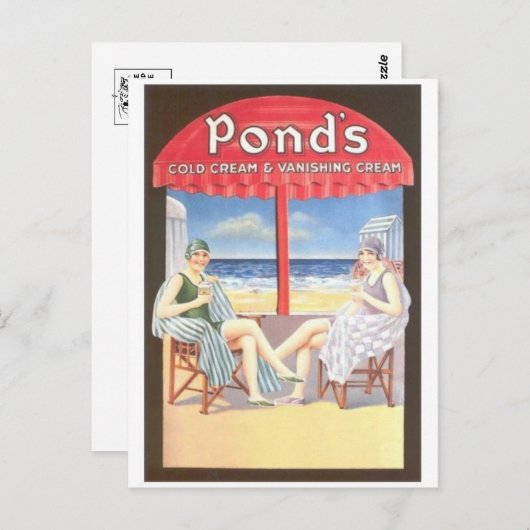 Vintage en grafisch Briefkaart (Voorkant / Achterkant)