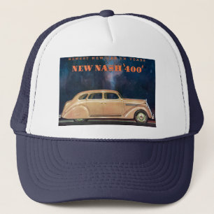 Vintage en label Nieuw Nash 400 Trucker Hat Pet