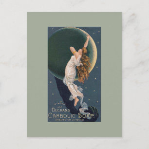 Vintage en met Buchan's Carbolic Soap Angel Briefkaart