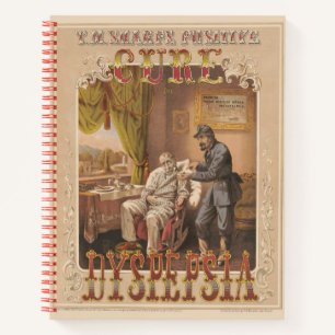 Vintage en T.M. scherpe positieve genezing voor dy Notitieboek