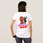 vintage en zwarte kat t-shirt (Achterkant volledig)
