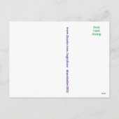 Vintage enamel bloem briefkaart (Achterkant)