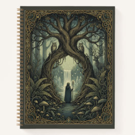 Vintage Enchanted Forest & Mystical Portal Journal Notitieboek