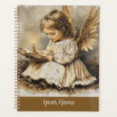 Vintage Engel Planner Personaliseer met je naam" (Voorkant)