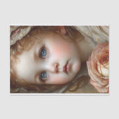 Vintage engel portret decoupage tissuepapier (Voorkant)