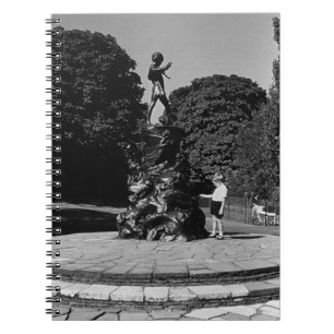 Vintage Engeland Londen Peter Pan standbeeld Kensi Notitieboek