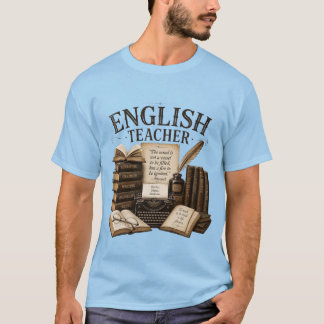 Vintage Engels Leraren T-shirt
