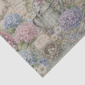 Vintage Engelse Cottage Garden Hydrangea Vingerhoe Tissuepapier (Detail)