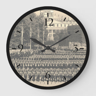 Vintage Engelse Garde marcheert in slow time Groot Grote Klok