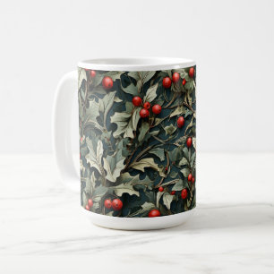 Vintage Engelse hulstbes botanisch  Koffiemok