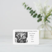 Vintage Engine Builder Business Card Visitekaartje (Staand voorkant)