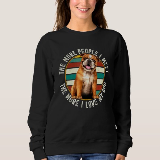 Vintage English Bulldog Trui (Voorkant)