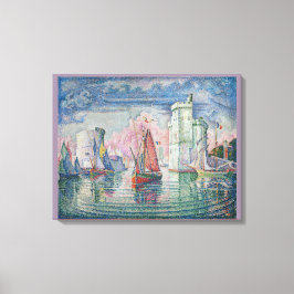 Vintage Entrée du port de la Rochelle Paul Signac Canvas Afdruk