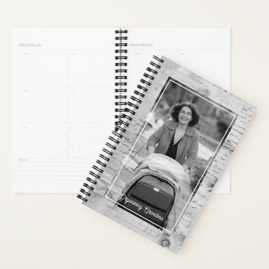 Vintage Ephemera Black & White Photo Planner (Display)