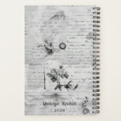 Vintage Ephemera Black & White Photo Planner (Achterkant)