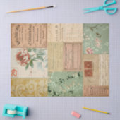 Vintage Ephemera en ontkoppeling van Florals Tissuepapier (Craft)