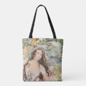 Vintage Ephemera Fairies and Flowers Tote Bag (Achterkant)