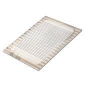 Vintage Ephemera Halloween Skull Ghost Notitieblok (Schuin)