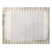 Vintage Ephemera Halloween Skull Ghost Notitieblok (Voorkant)