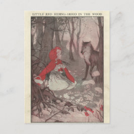 Vintage Ephemera Little Red Riding Hood Briefkaart