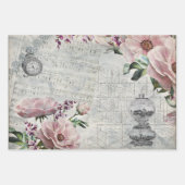Vintage Ephemera Shabby Chic Inpakpapier Vel (Voorkant)