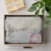 Vintage Ephemera Shabby Chic Tissuepapier (Geschenk)