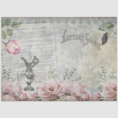 Vintage Ephemera Shabby Chic Tissuepapier (Voorkant)