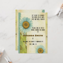 Vintage Ephemera Zonnebloem Vrijgezellenfeest Kaart