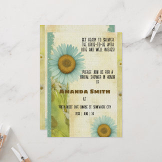 Vintage Ephemera Zonnebloem Vrijgezellenfeest Kaart