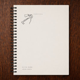 Vintage Epistolaire Esthetiek Verzegelde Sleutel Planner