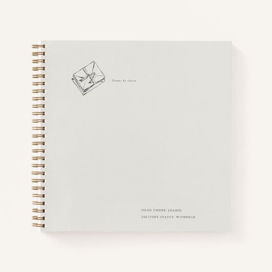 Vintage Epistolary Aesthetic Notitieboek (Voorkant)