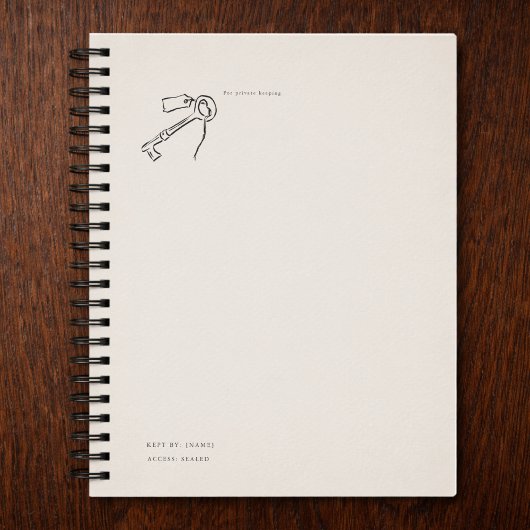 Vintage Epistolary Aesthetic Sealed Key Planner