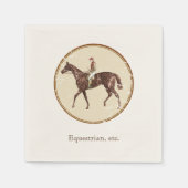 Vintage Equestrian Servetten (Voorkant)
