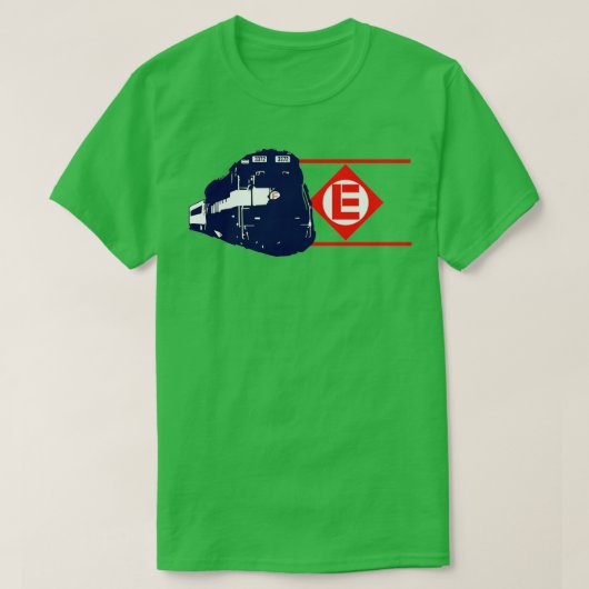 Vintage Erie Lackawant rail 2 T-shirt (Design voorkant)