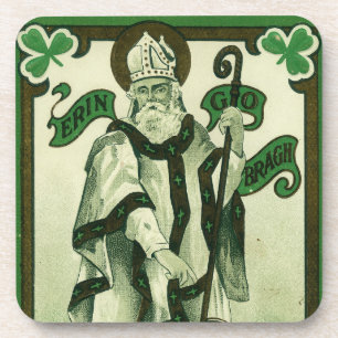 Vintage - Erin Go Bragh - St. Patrick's Groeten Bier Onderzetter