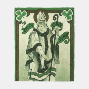 Vintage - Erin Go Bragh - St. Patrick's Groeten Fleece Deken