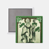 Vintage - Erin Go Bragh - St. Patrick's Groeten Magneet (Voorkant / Achterkant)