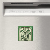 Vintage - Erin Go Bragh - St. Patrick's Groeten Magneet (Insitu (Vaatwasser))