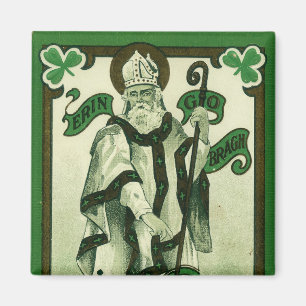 Vintage - Erin Go Bragh - St. Patrick's Groeten Magneet