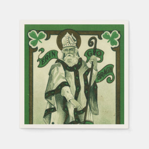 Vintage - Erin Go Bragh - St. Patrick's Groeten Servet