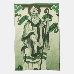 Vintage - Erin Go Bragh - St. Patrick's Groeten Theedoek