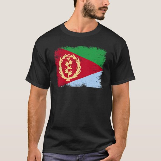 Vintage Eritrea Flag Eritrean Independence Day T-shirt (Voorkant)