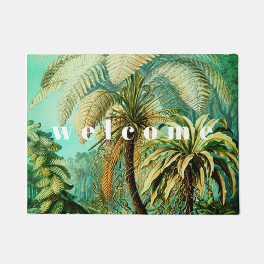 Vintage Ernst Haeckel Botanische Palmen Deurmat (Voorkant)